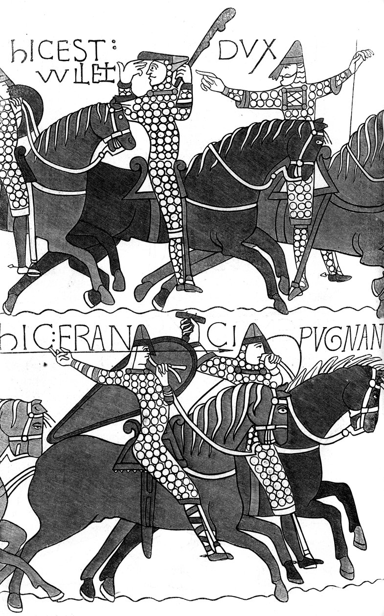 Riddere af Duc Guillaume, c1070 1849 af Unbekannt