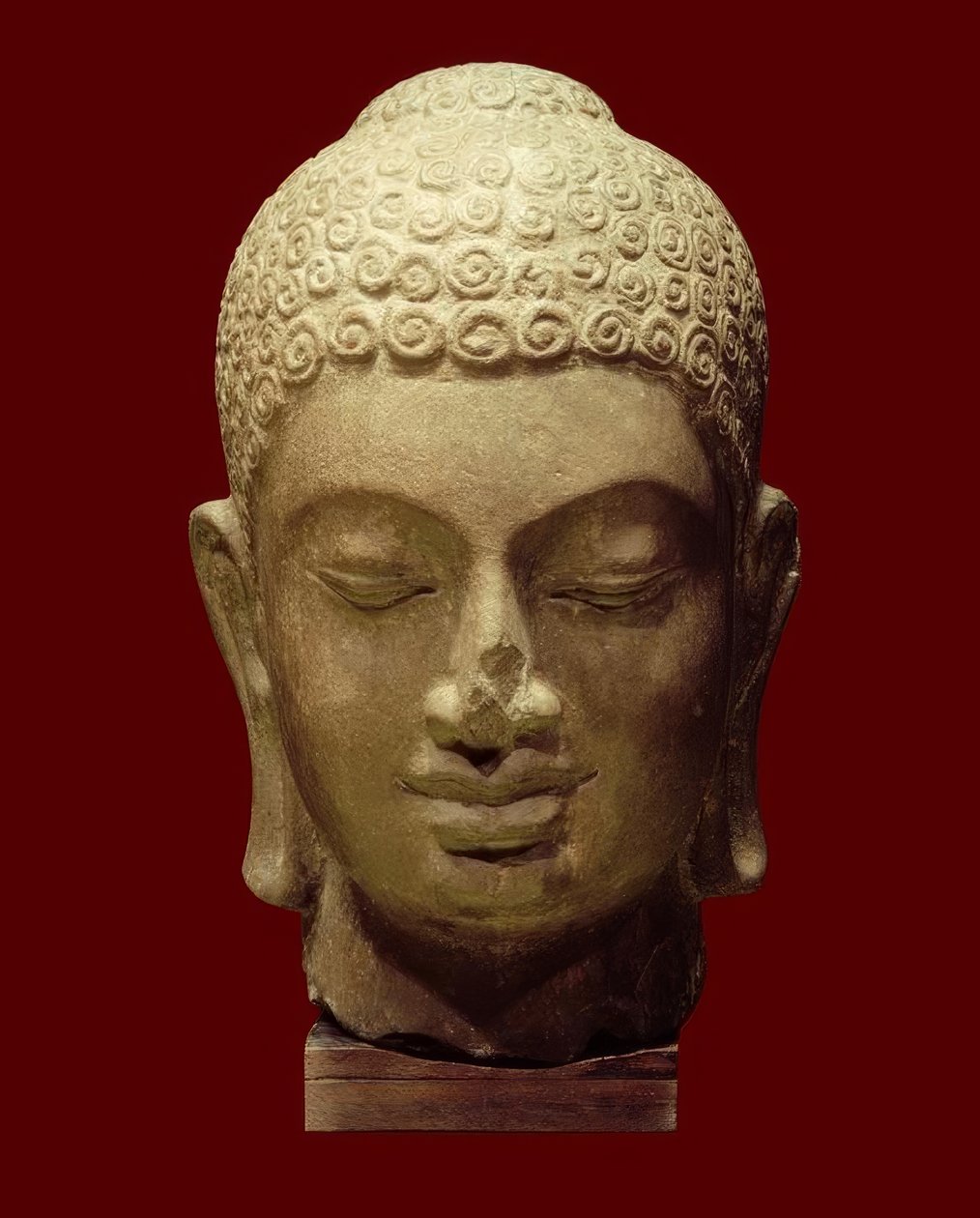 Leder af en Buddha-cambodjansk, før-Angkor-periode, 7. århundrede af Unbekannt