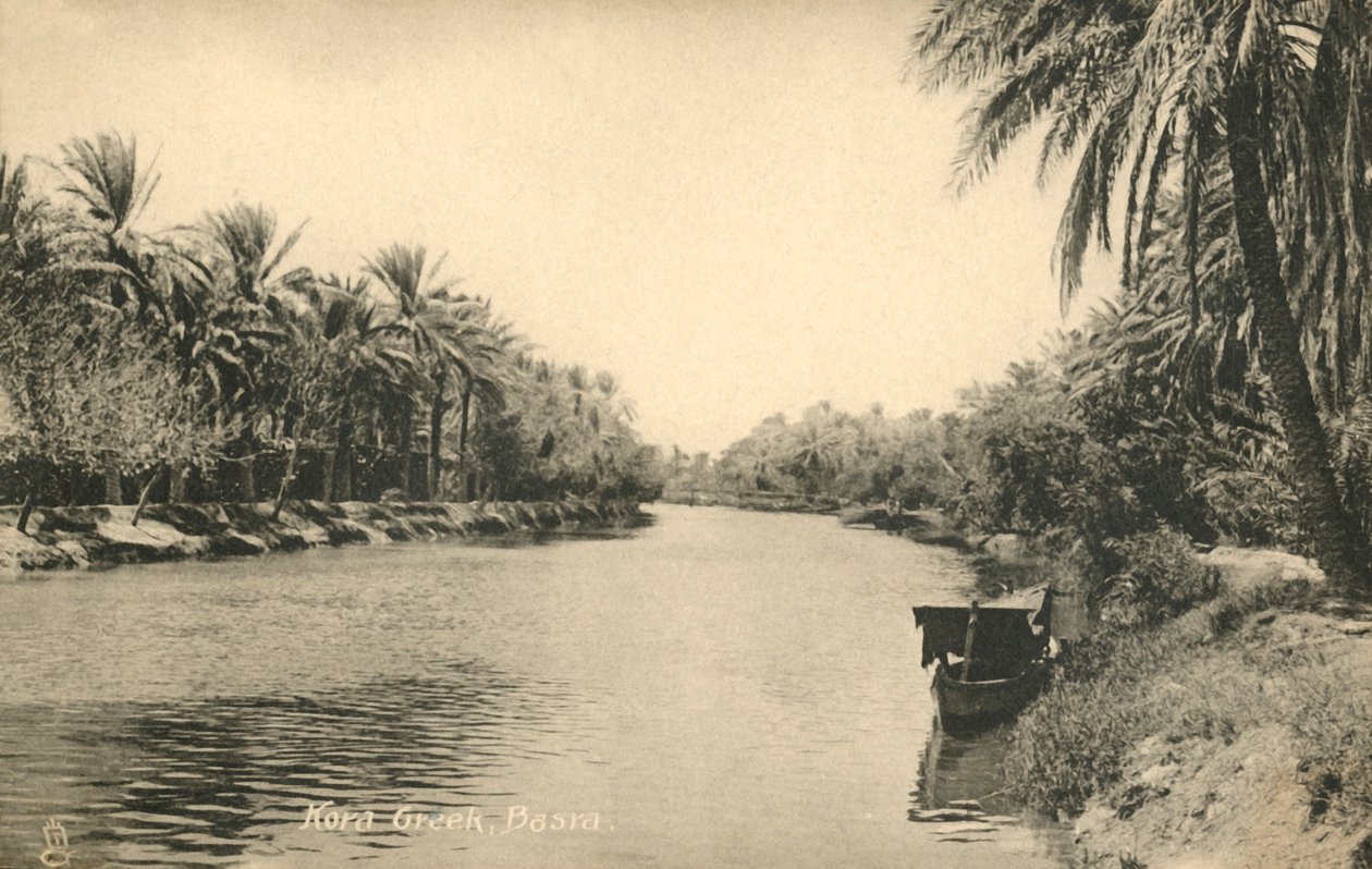 Kora Creek, Basra, c1918-c1939. af Unbekannt