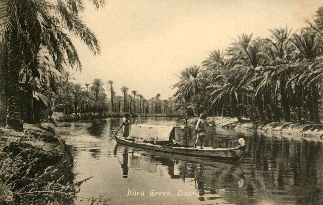 Kora Creek, Basra, c1918-c1939. af Unbekannt