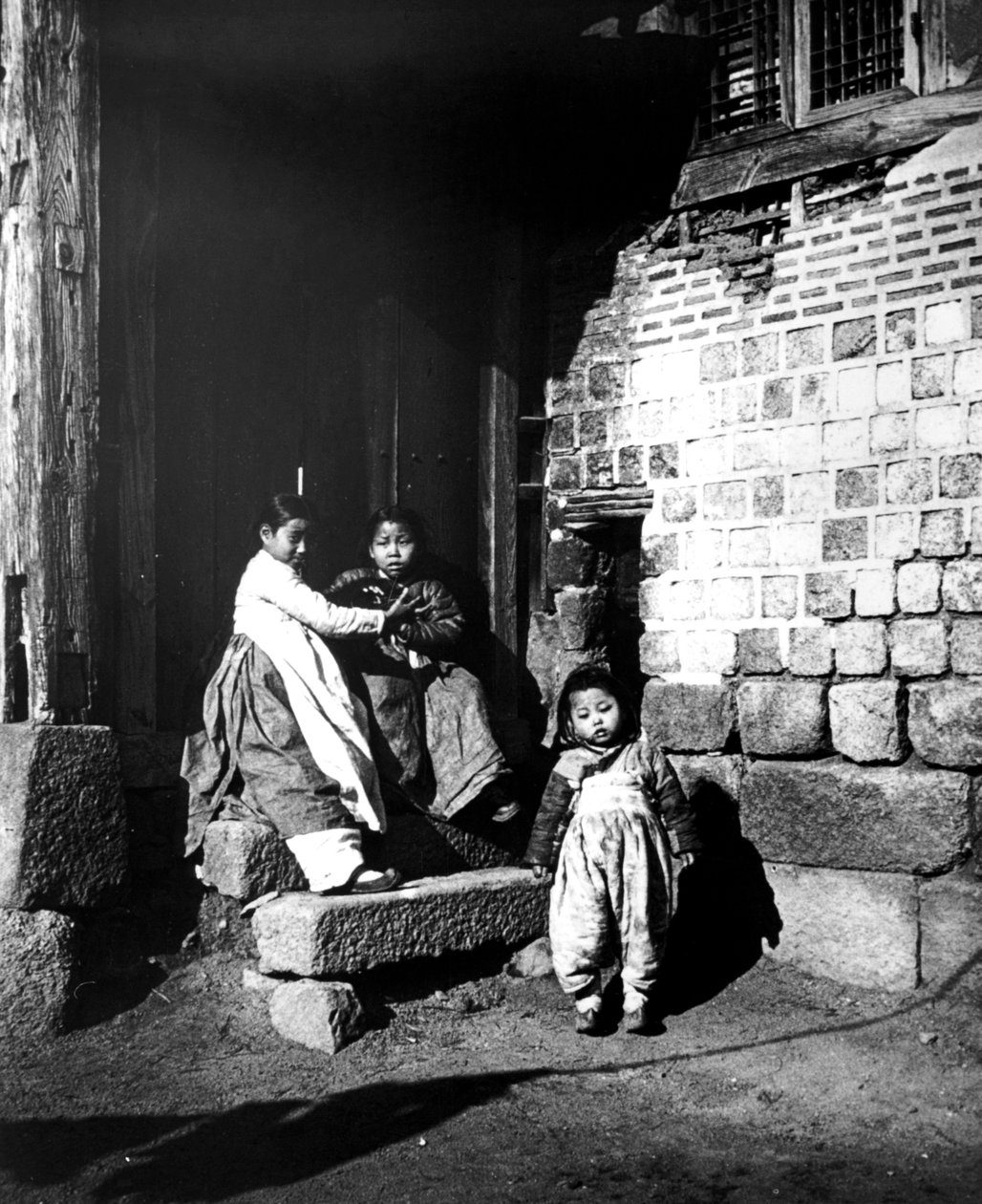 Koreanske børn, Korea, 1900 af Unbekannt