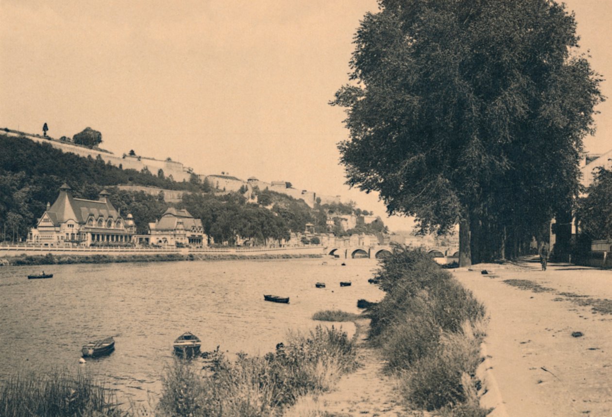 Kursaal og Pont de Jambes, c1900 af Unbekannt