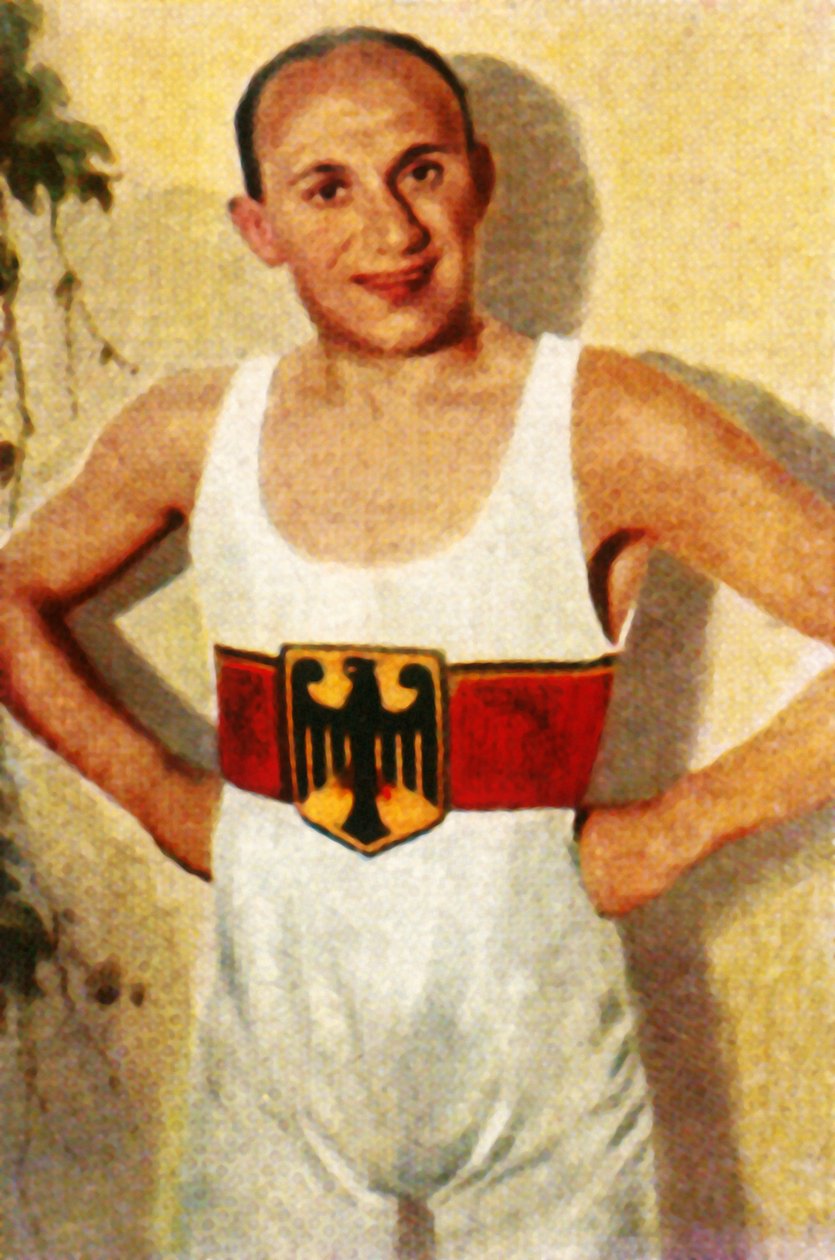 Kurt Leucht, tysk mester i bantamvægt wrestling, 1928. af Unbekannt