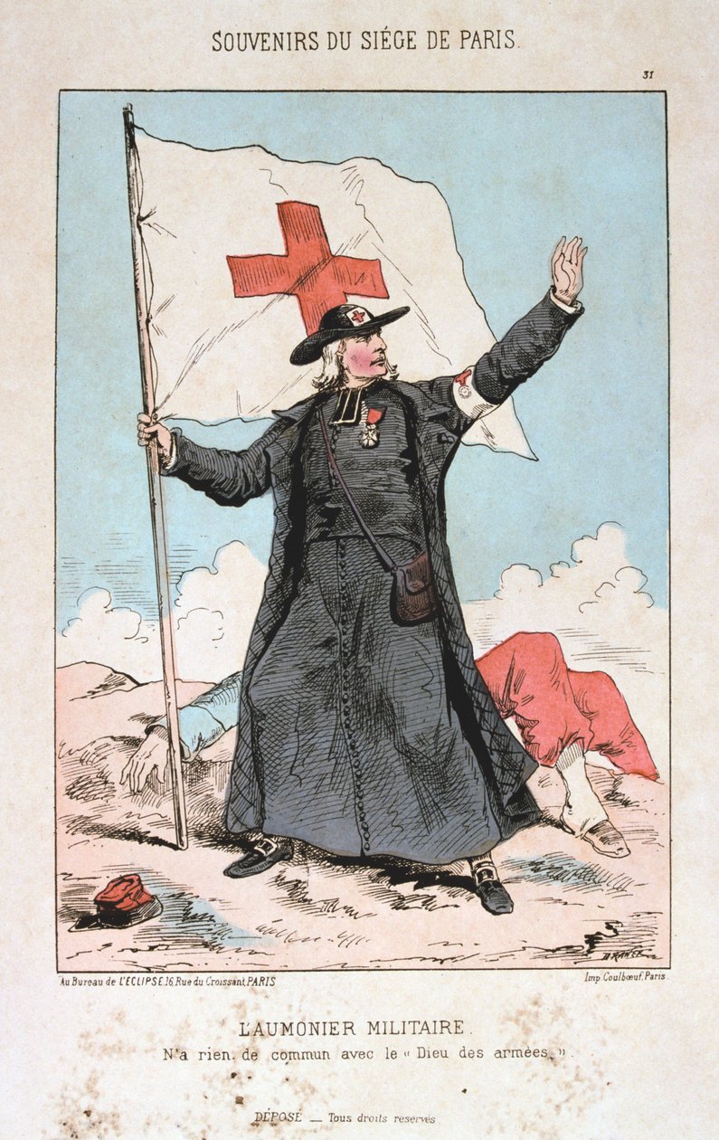 Militærpræst, belejring af Paris, 1870-1871 af Unbekannt