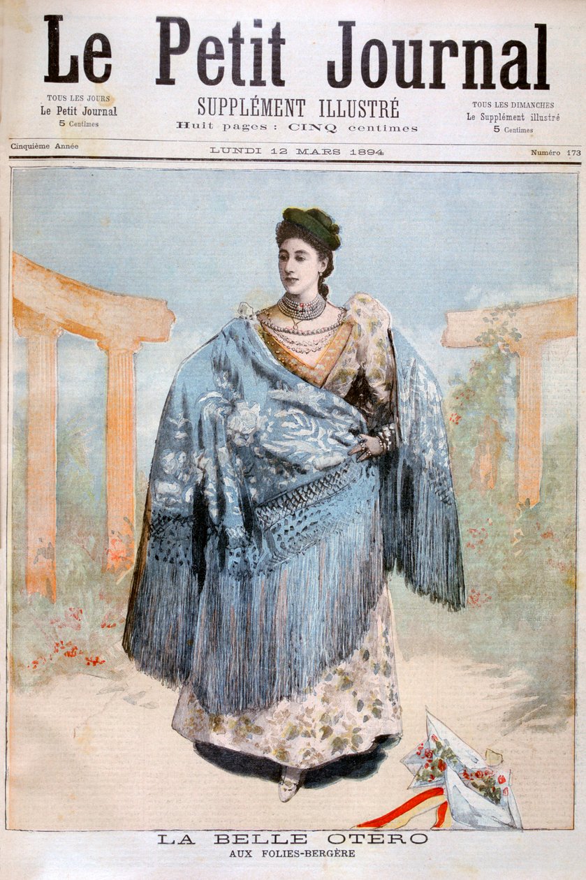 La Belle Otero, spansk født danser, skuespillerinde og kurtisane, 1894 af Unbekannt