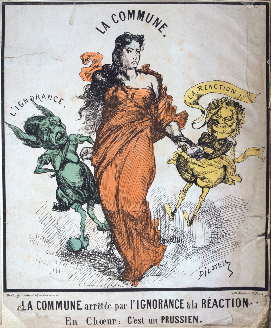 Kommunen arresteret af uvidenhed og reaktion, 1871 af Unbekannt