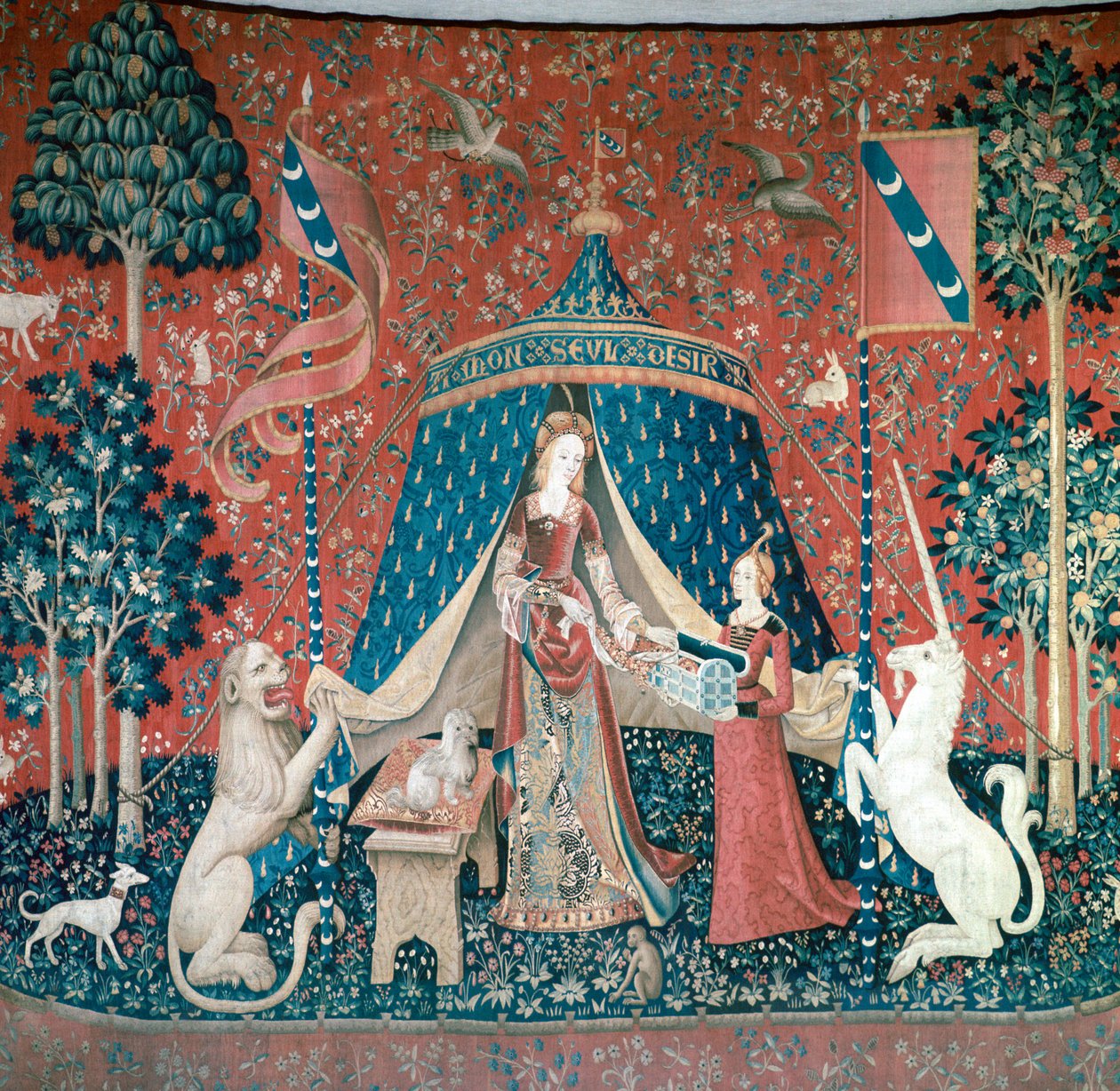 La Dame A La Licorne, 1400-tallet af Unbekannt