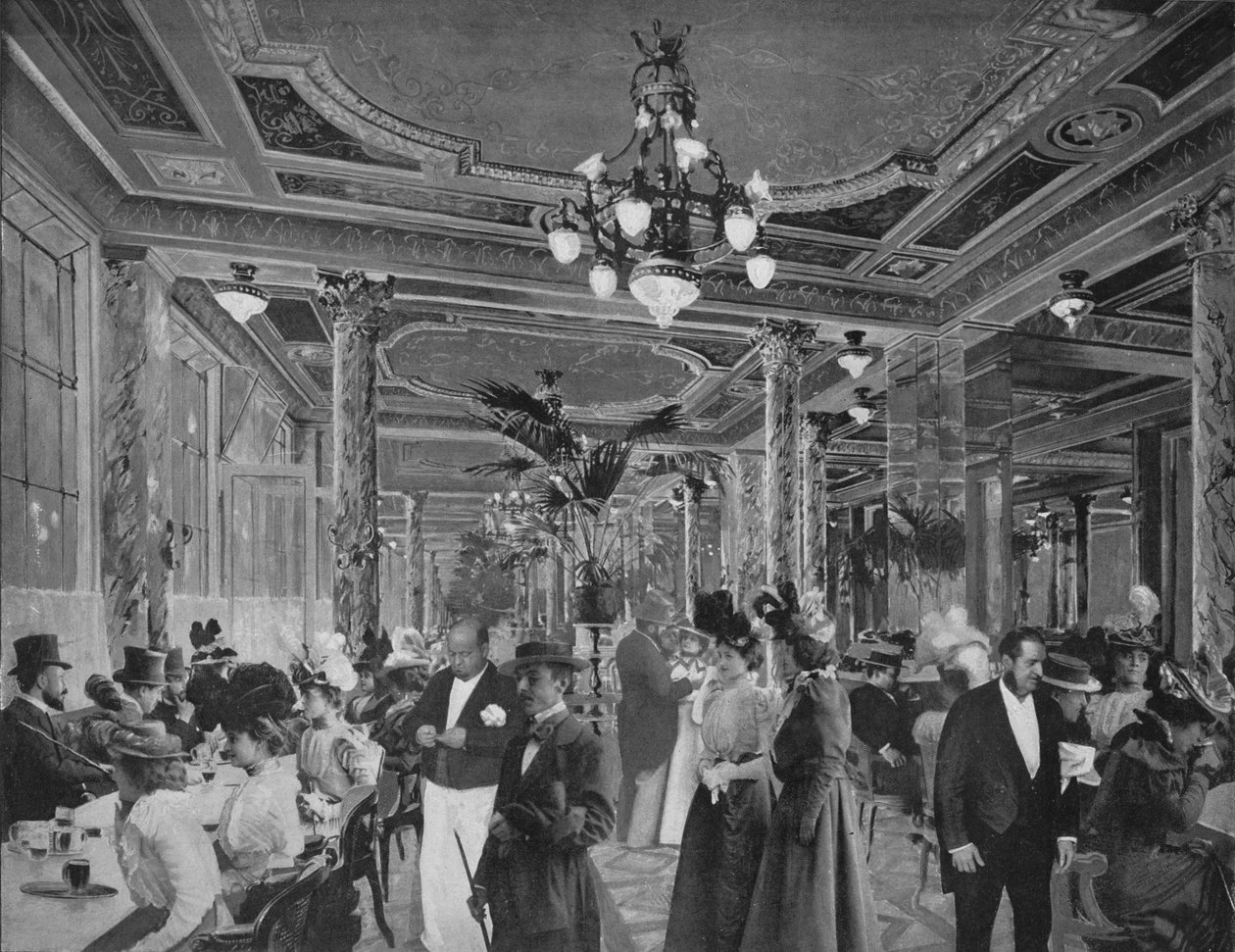 The Great Hall Of The American Cafe, 1900 af Unbekannt