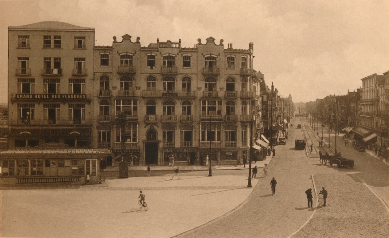 La Place Publique et lAvenue Lippens, Town Square og Avenue Lippens, c1900. af Unbekannt
