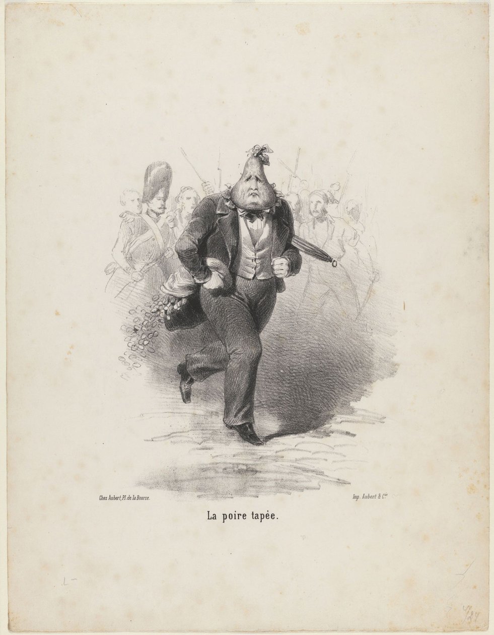The Tapped Pear, ca 1848 af Unbekannt