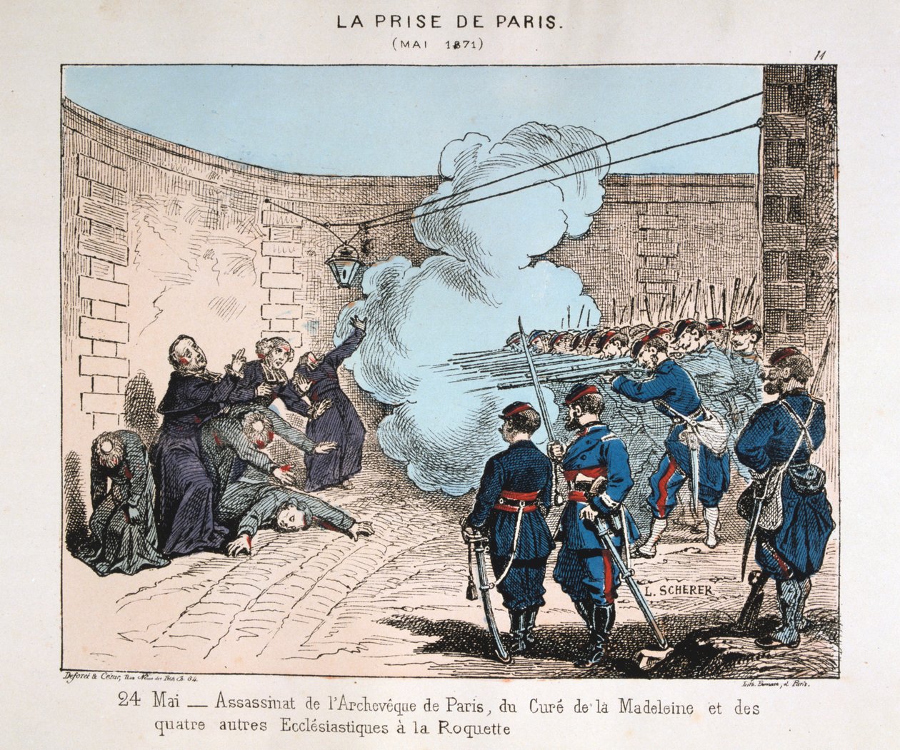 Erobringen af ​​Paris, 24. maj 1871 af Unbekannt