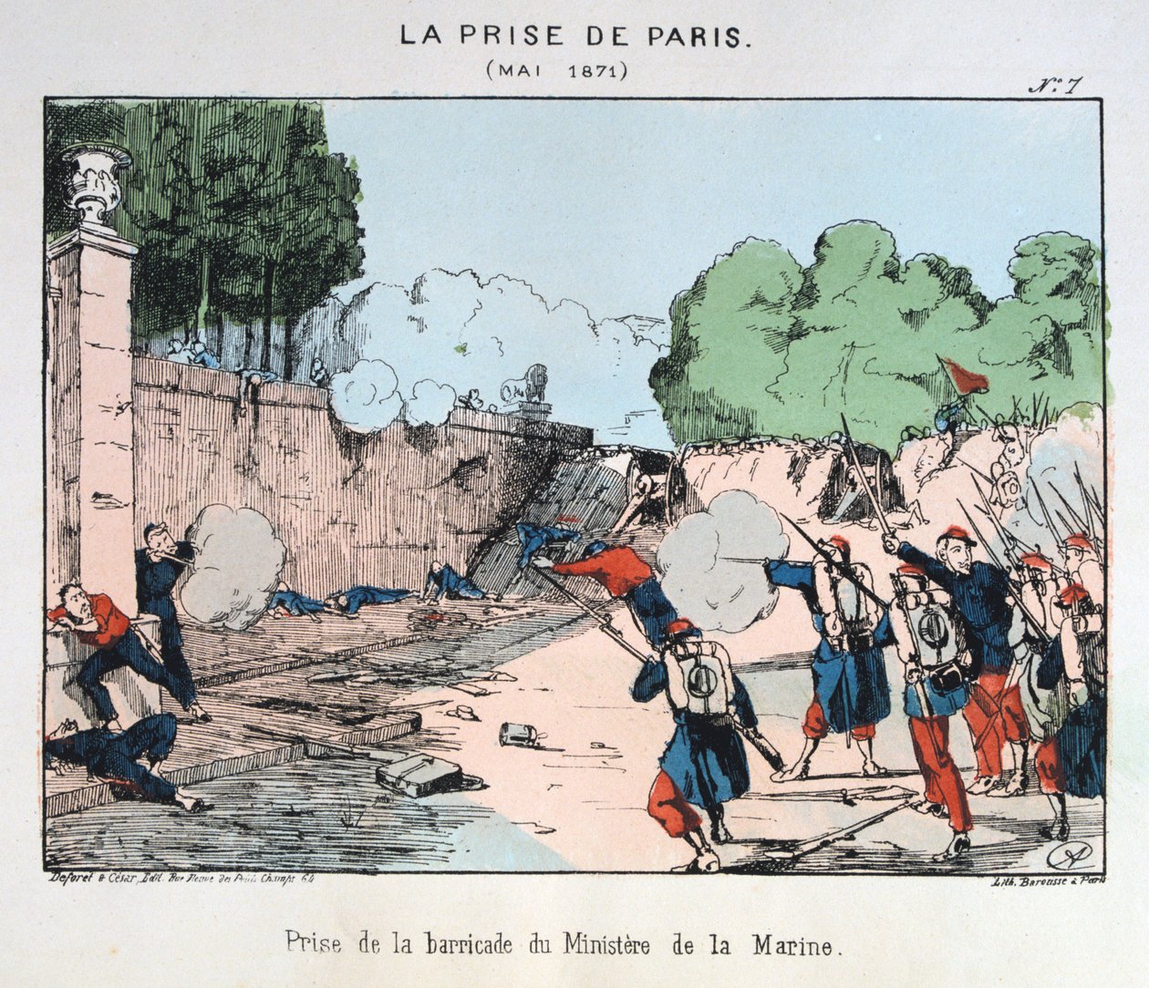 Erobringen af ​​Paris, maj 1871 af Unbekannt