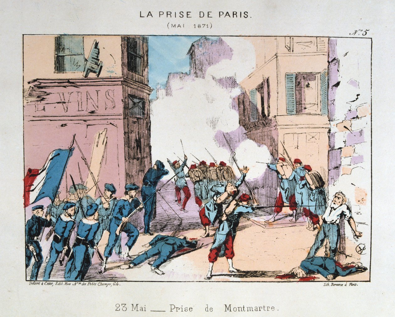 Erobringen af ​​Paris, maj 1871 af Unbekannt