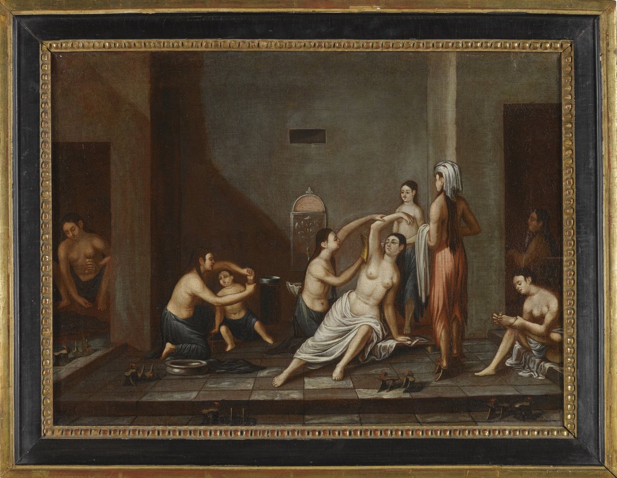 Damer i Hammam, 1741 af Unbekannt