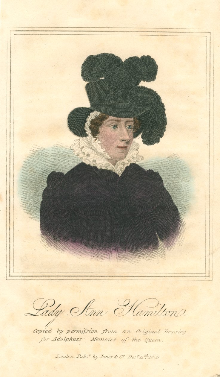 Lady Anne Hamilton, 1820 af Unbekannt