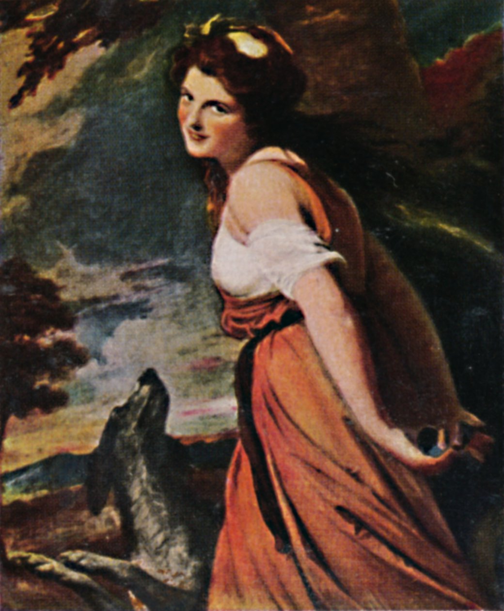 Lady Hamilton 1761-1815. - Maleri af Romney, 1934. af Unbekannt