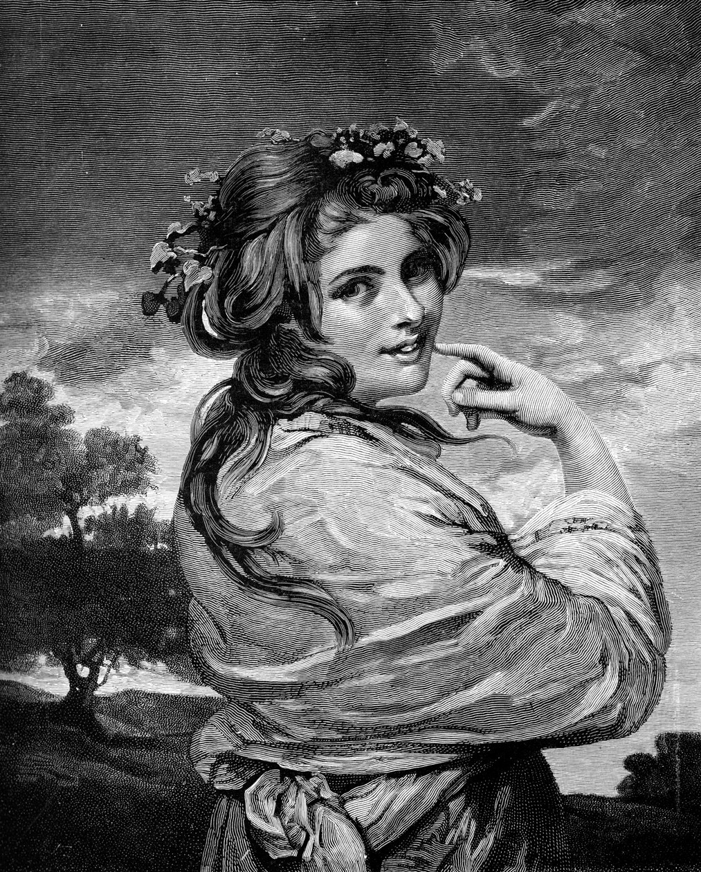 Lady Hamilton som naturen, c1783-1784 1900 af Unbekannt