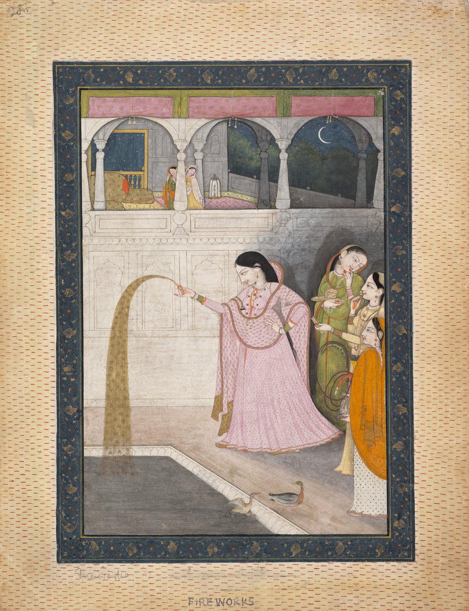 Lady holder et stjernekast, ca. 1800. af Unbekannt