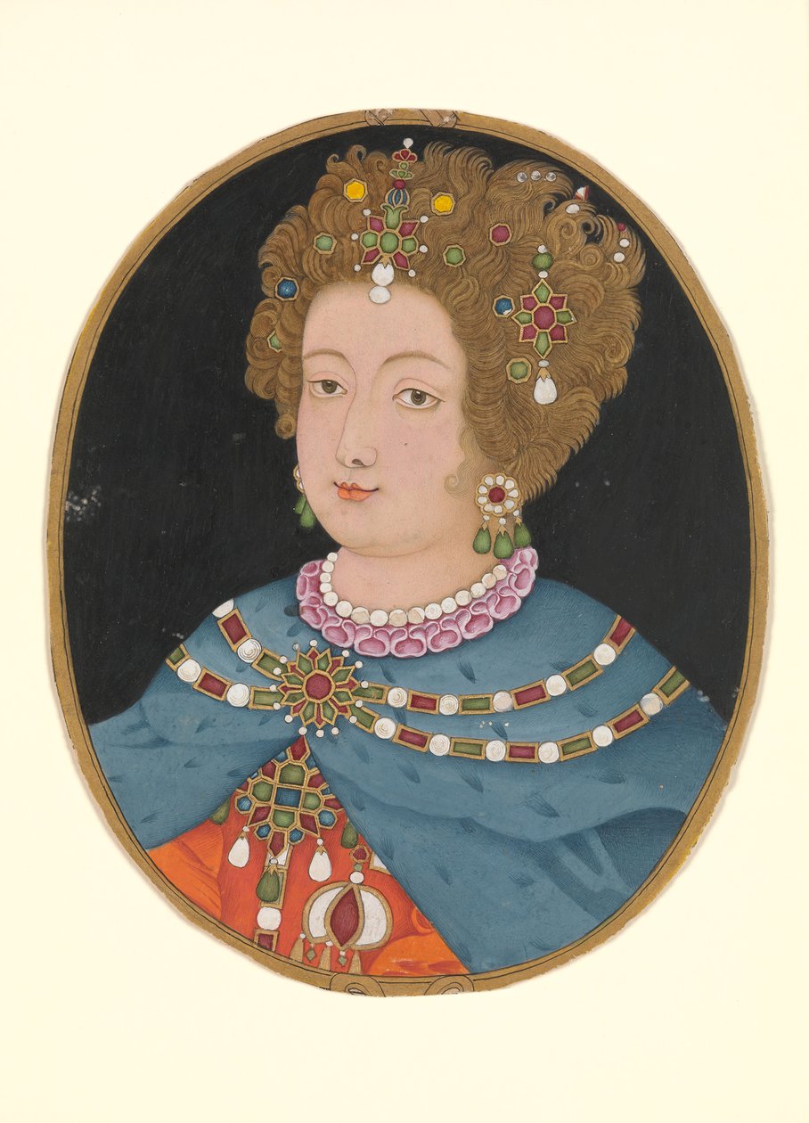 Dame i Elizabethansk kostume, slutningen af det 17. århundrede. af Unbekannt