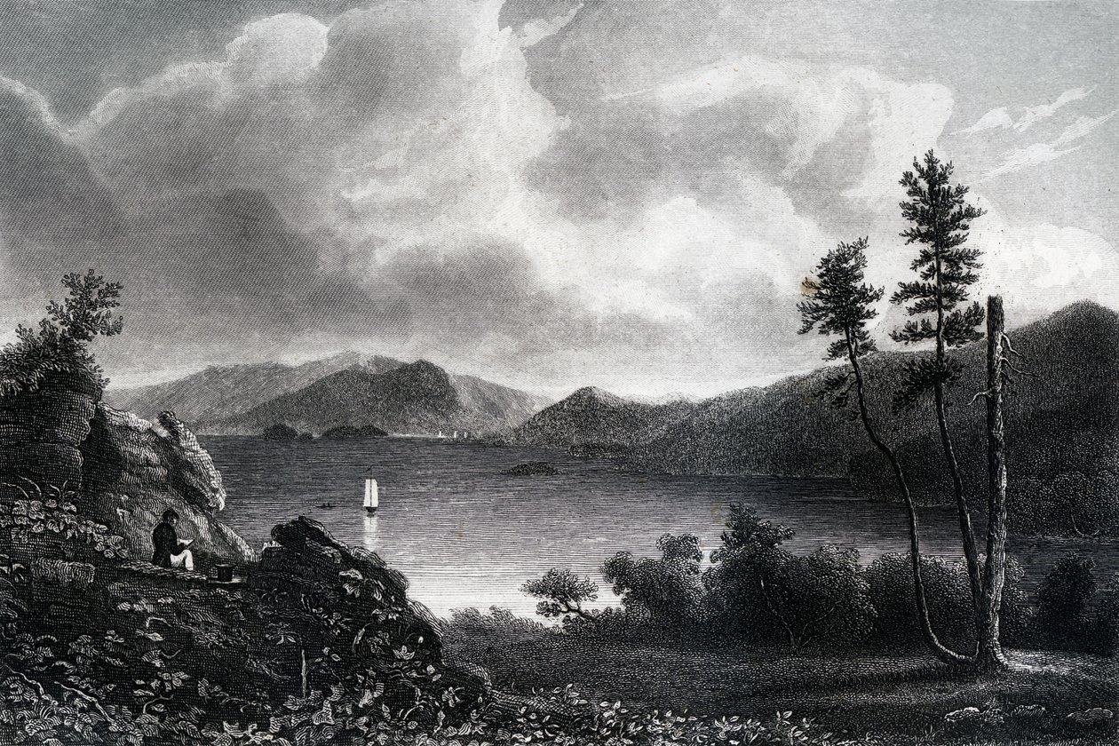 Lake George, New York, 1855 af Unbekannt