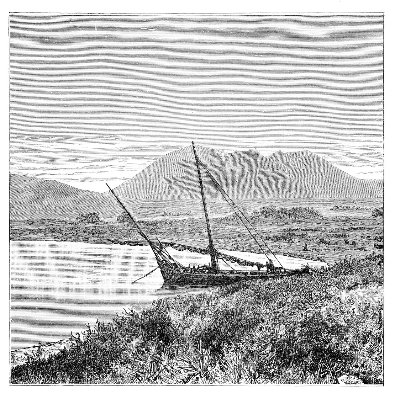 Lake Van, Tadwan Bay og Mount Nimrud, Tyrkiet, 1895 af Unbekannt