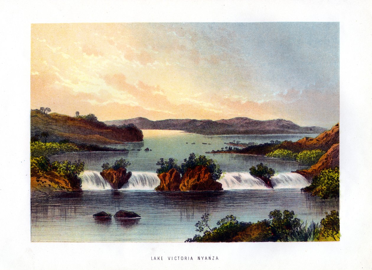 Victoria-søen Nyanza, c1840-1900 af Unbekannt
