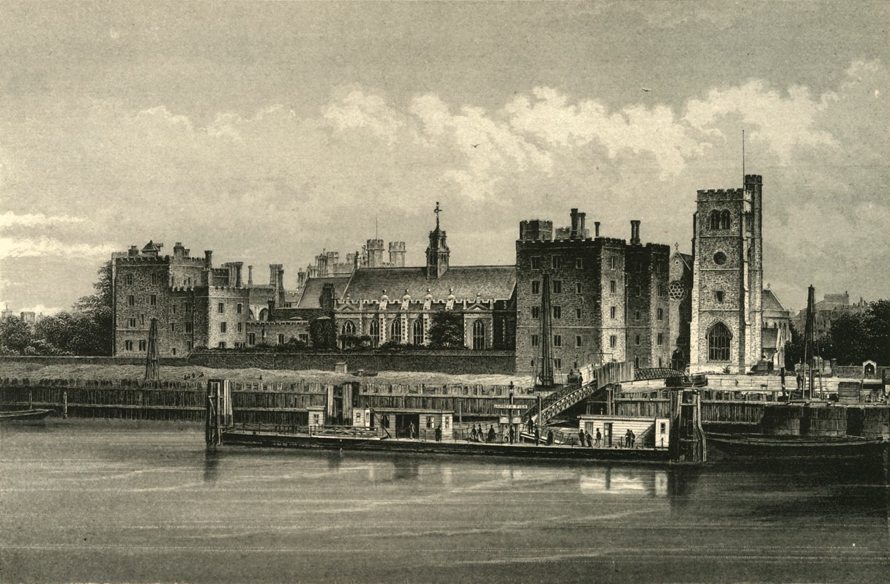 Lambeth Palace, c1876. af Unbekannt