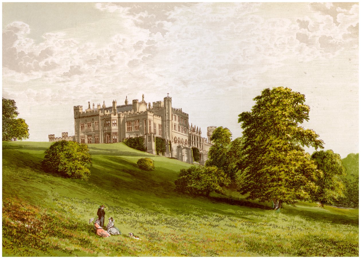 Lambton Castle, County Durham, hjemsted for jarlen af Durham, c1880 af Unbekannt