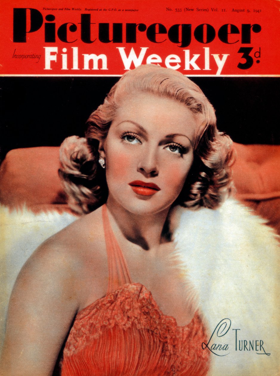 Lana Turner 1921-1995, amerikansk skuespillerinde, 1941 af Unbekannt
