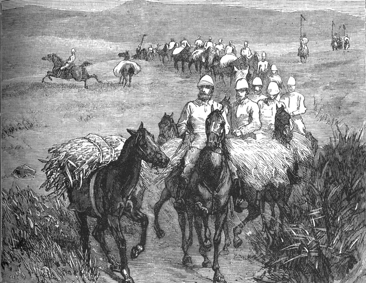 Lancers vender tilbage fra et strejftog, c1880 af Unbekannt