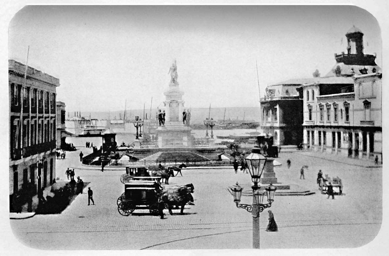 Landingsplads ved Valparaiso, 1911 af Unbekannt