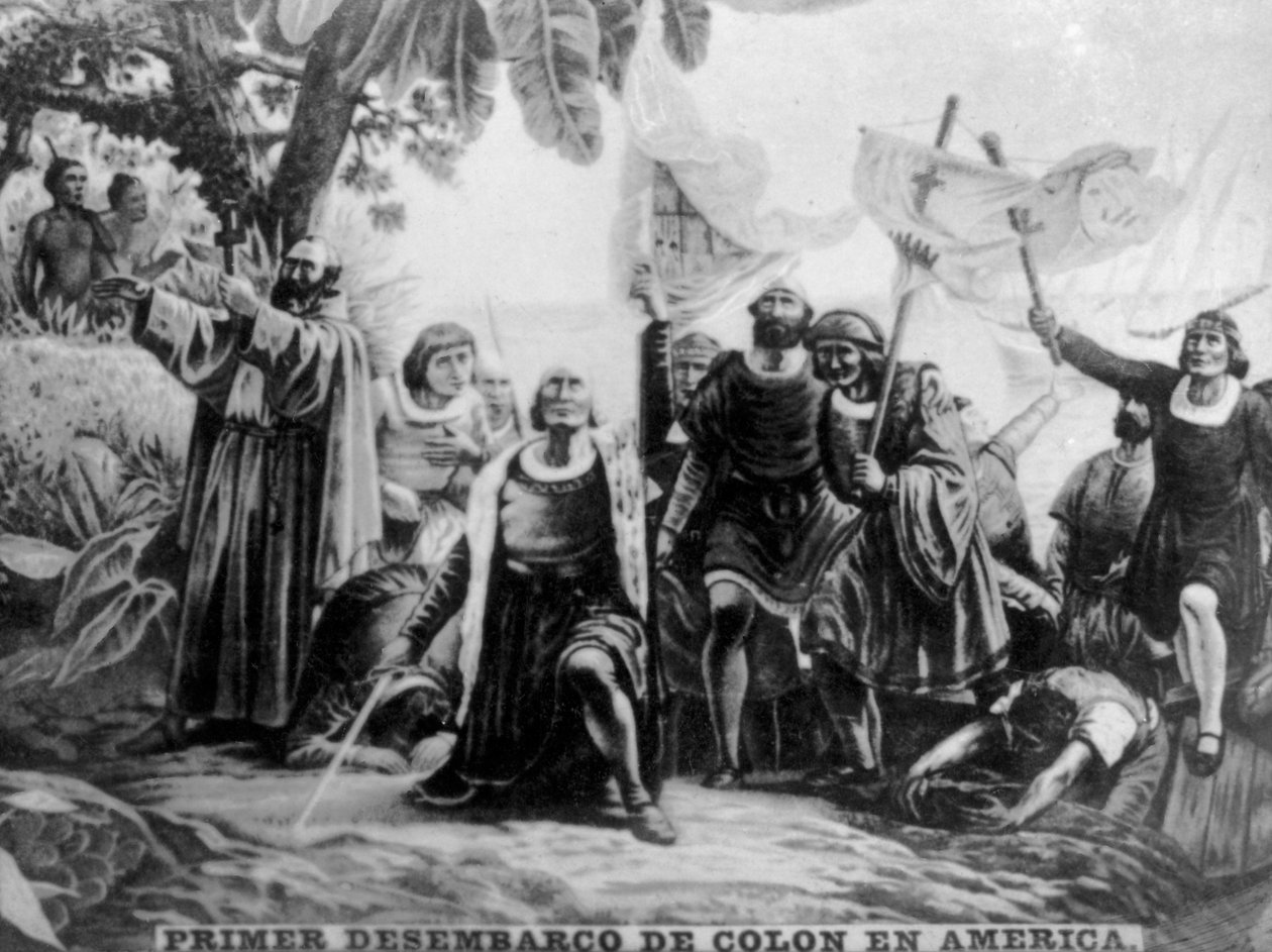 Landgang af Columbus i Amerika, 1400-tallet, 1920