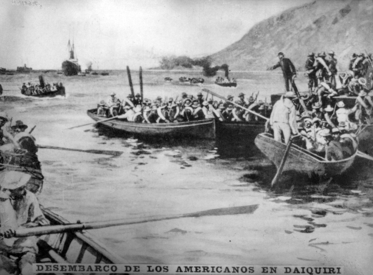 Amerikanernes landgang i Daiquiri, 1898, 1920