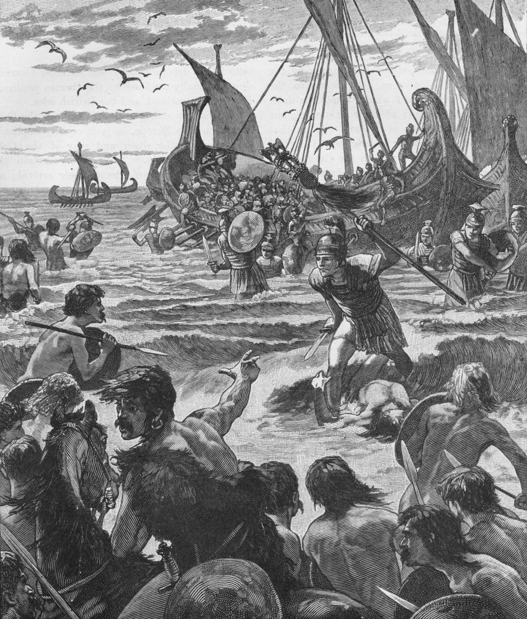Romernes landgang på Kents kyst, 43 1905 af Unbekannt