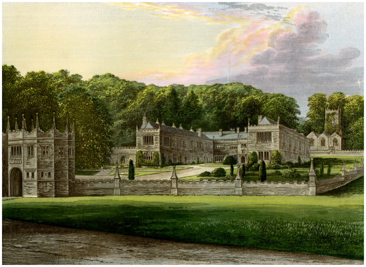 Lanhydrock, Cornwall, hjemsted for Lord Robartes, c1880 af Unbekannt