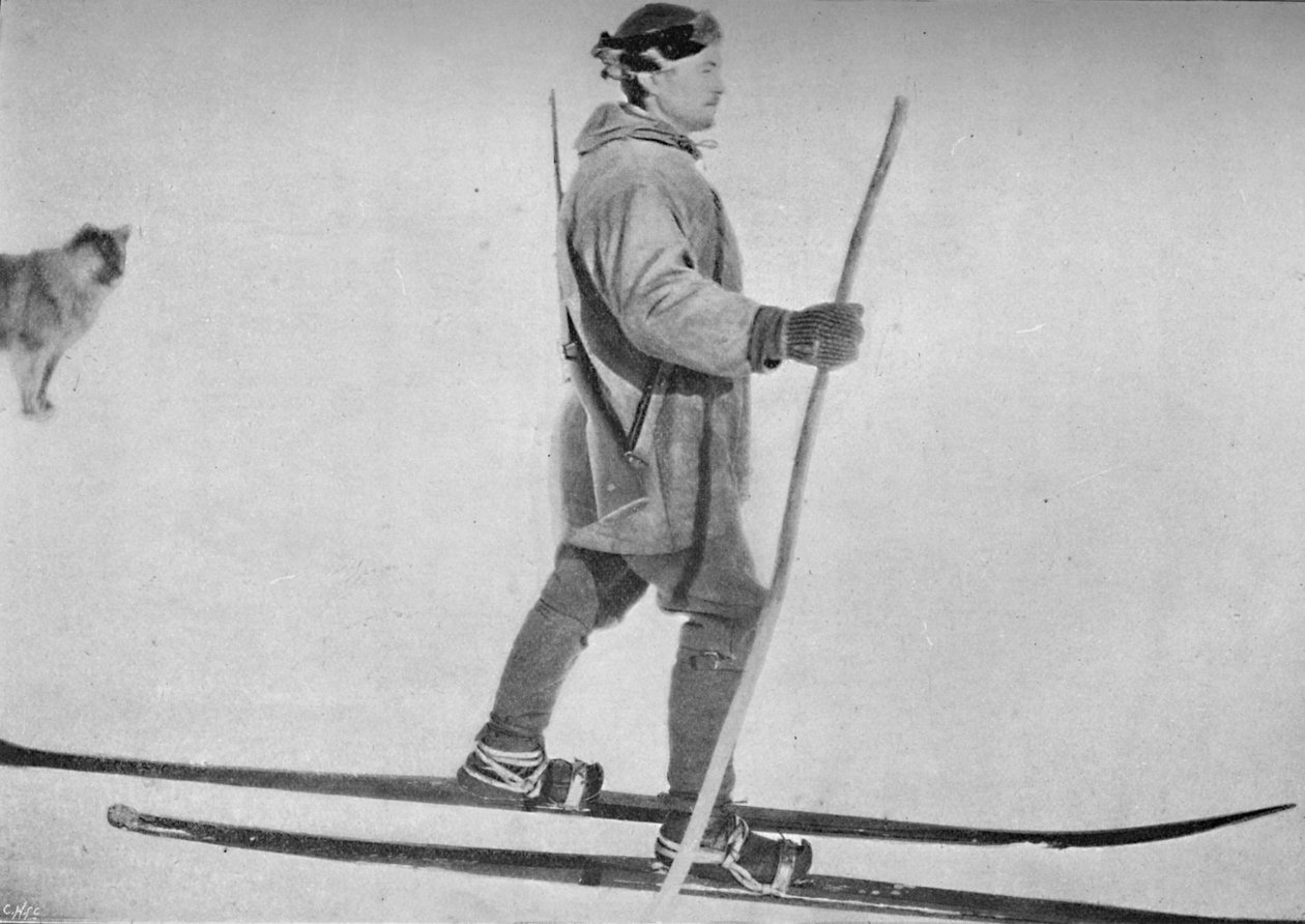 Lars Pettersen om snesko, c1893-1896, 1897 af Unbekannt