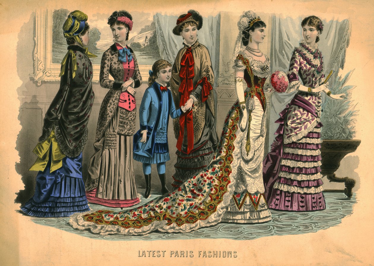 Seneste Paris-mode, 1881. af Unbekannt
