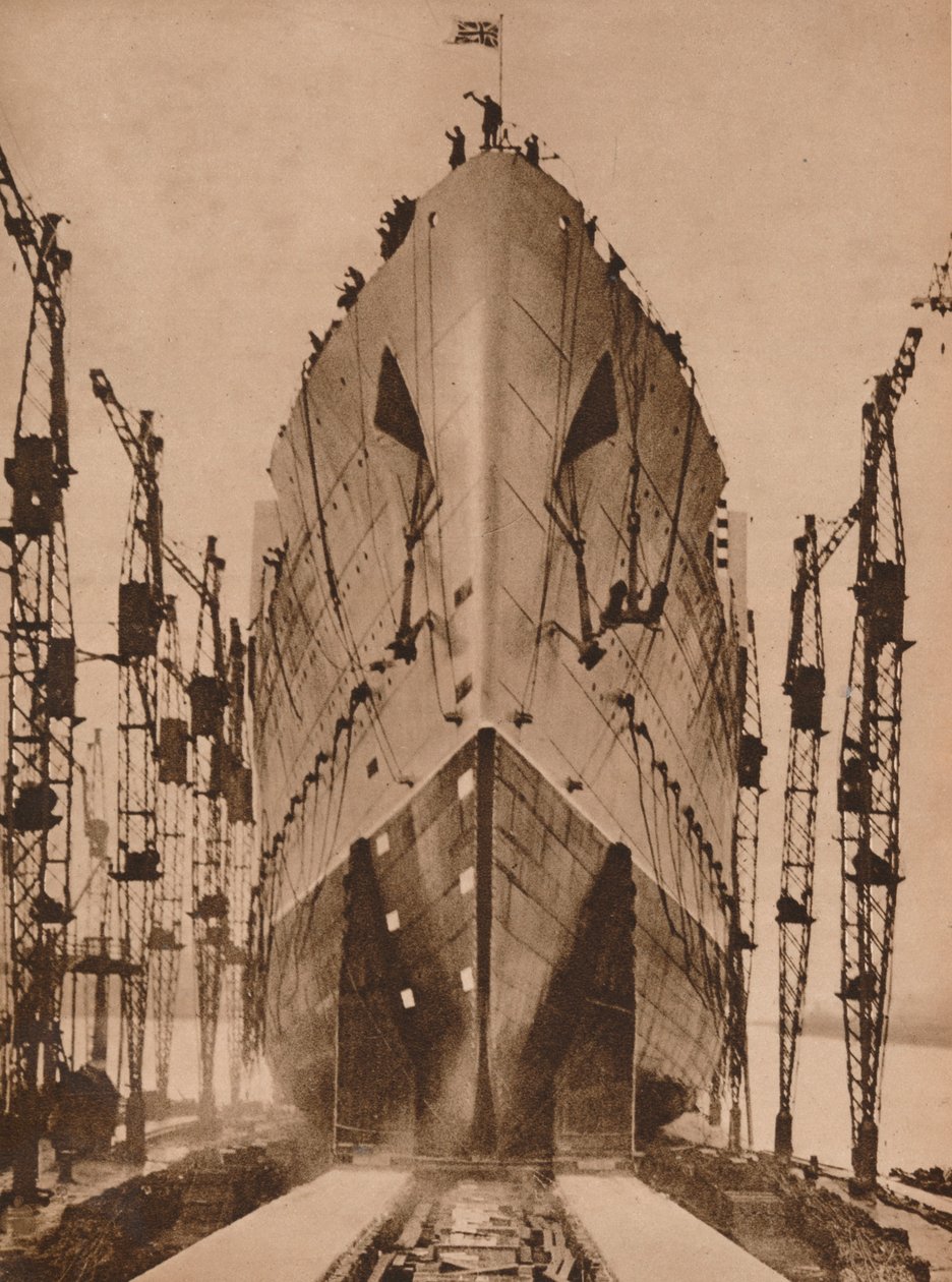 Lancering af Cunard-søfartøjet 