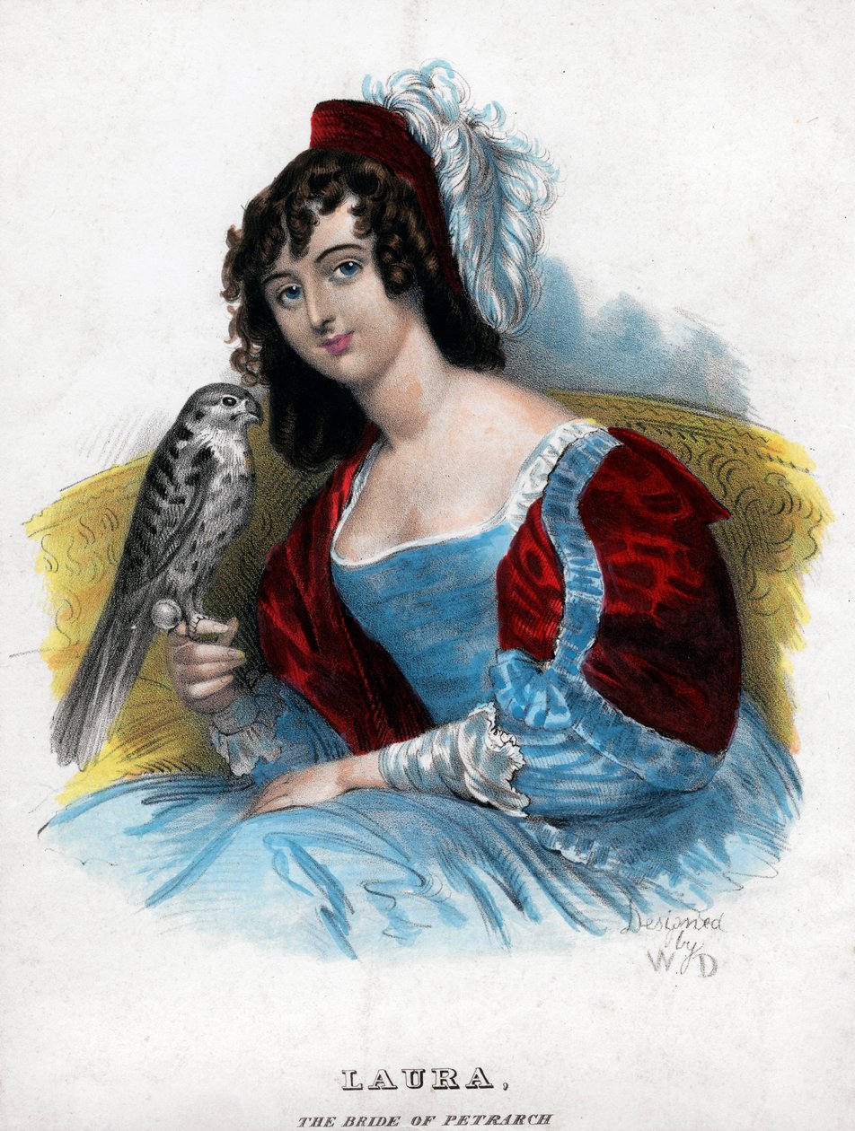 Laura, Petrarkas brud, c1770-1840 af Unbekannt