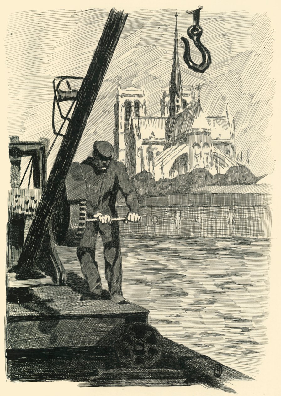 Sengen ved Notre-Dame, Le Matin, 1903. af Unbekannt