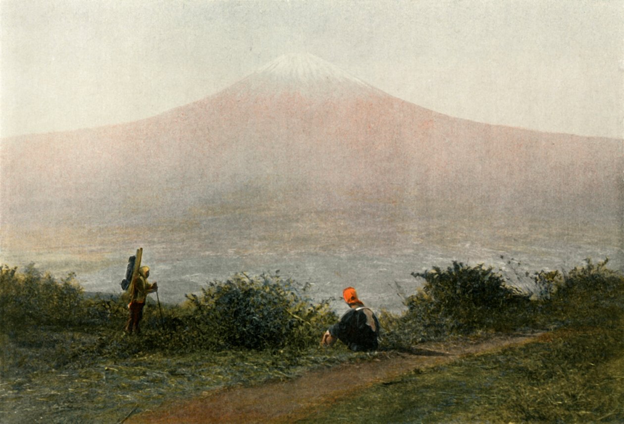 Fousi-Yama, Japans Voican, Fuji-bjerget, vulkanen i Japan, 1900. af Unbekannt