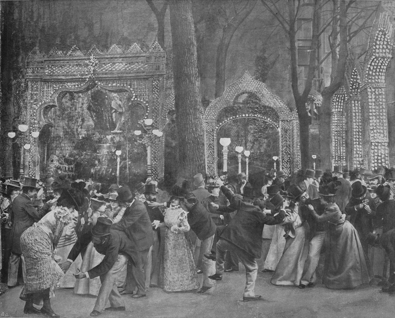 The Bal Bullier Garden, 1900 af Unbekannt