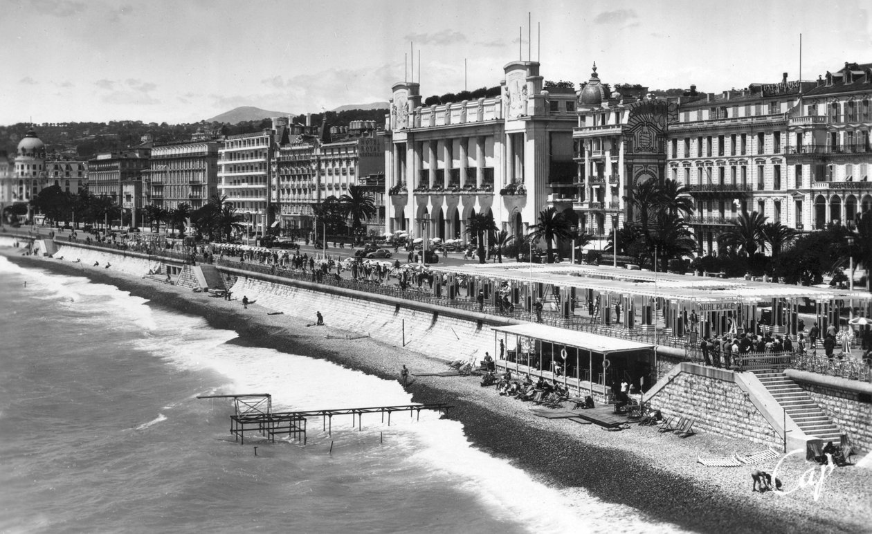 Palais de la Mediterranee på Promenade des Anglais, Nice, Sydfrankrig, begyndelsen af ​​det 20. århundrede af Unbekannt