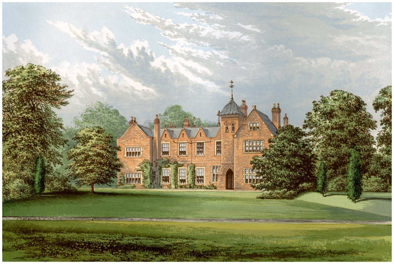 Lea, Lincolnshire, hjemsted for Baronet Anderson, c1880 af Unbekannt