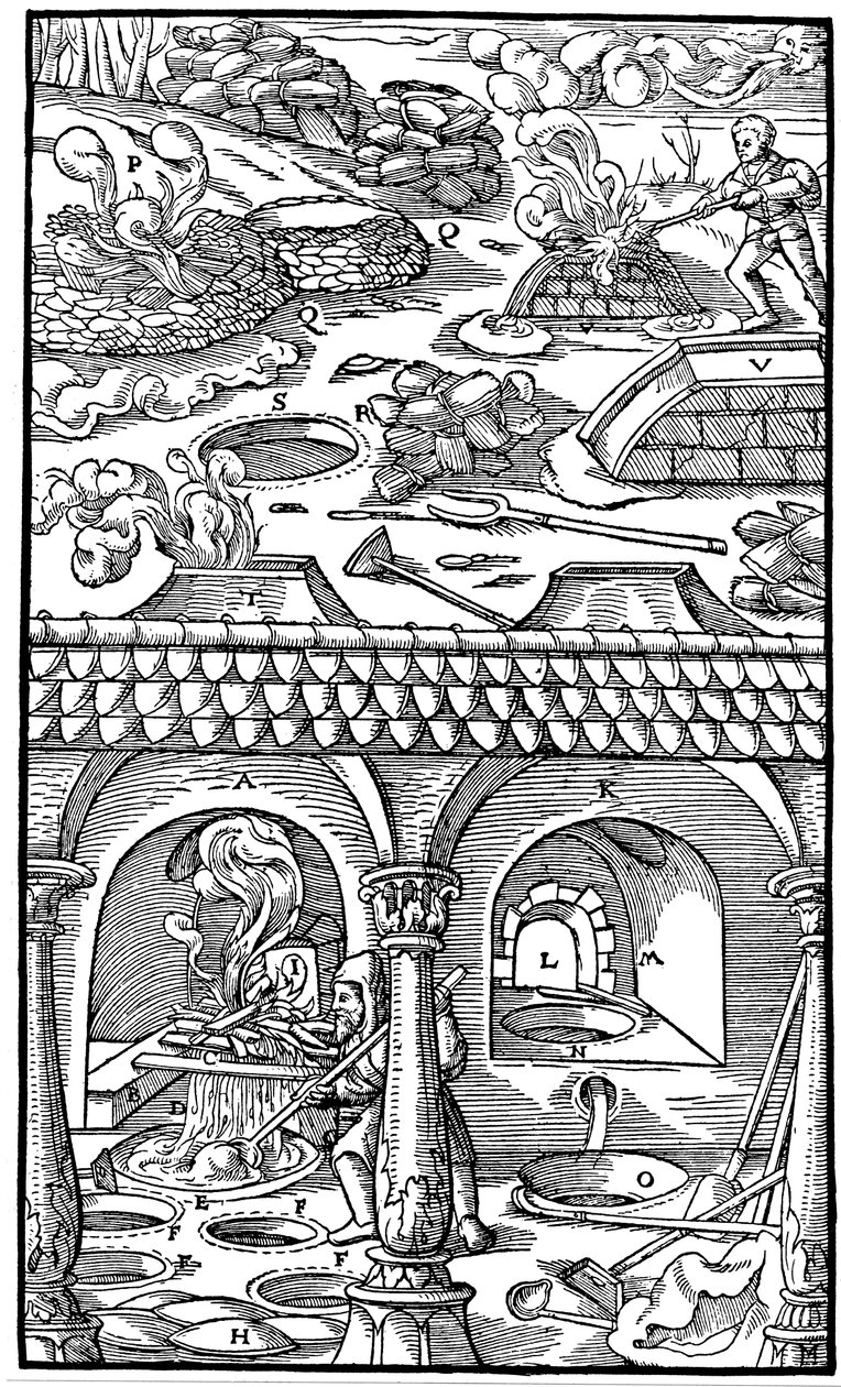 Blysmeltning, 1556 af Unbekannt