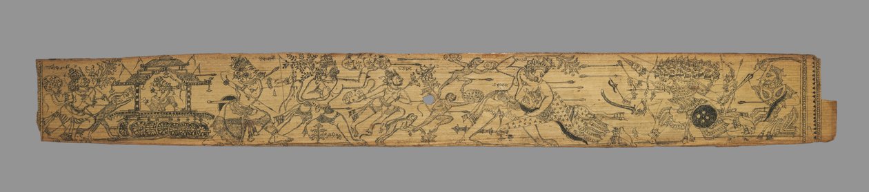 Blad fra en romantik fra Chandrabhanu og Lavanyavati fra Upendra Bhanja..., slutningen af 1700-tallet. af Unbekannt