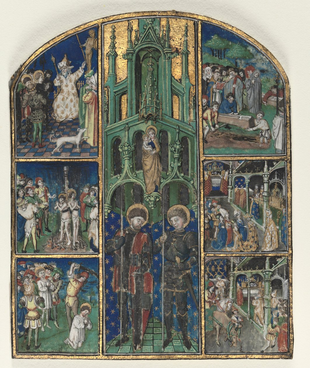 Blad fra hertug Ludvig af Savoyens timer: de hellige Nereus og Achilleus, midten af 1400-tallet. af Unbekannt