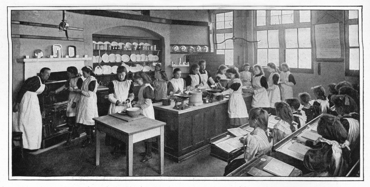 At lære at lave mad, London, c1900 1901 af Unbekannt