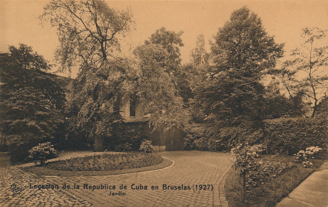 Legationen af ​​Republikken Cuba i Bruxelles 1927 - Have, c1927 af Unbekannt