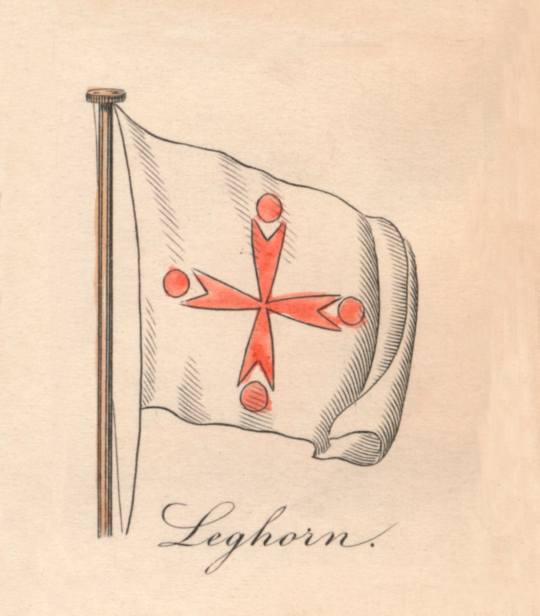 Leghorn, 1838 af Unbekannt